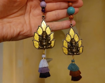 Rearview mirror pendant "Ganesha 2", car decoration, car charm, car rearview mirror pendant