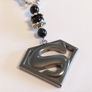 Colgante para espejo retrovisor "Superman", amuleto de la suerte, decoración del coche