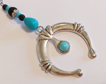 Rear view mirror pendant "Horseshoe of Luck", car decoration, car mirror pendant