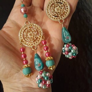 Rear view mirror charm &quot;Candy drop&quot;, car deco, car charm