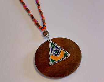 Rear-view mirror pendant "Ethno", car decoration, lucky charm