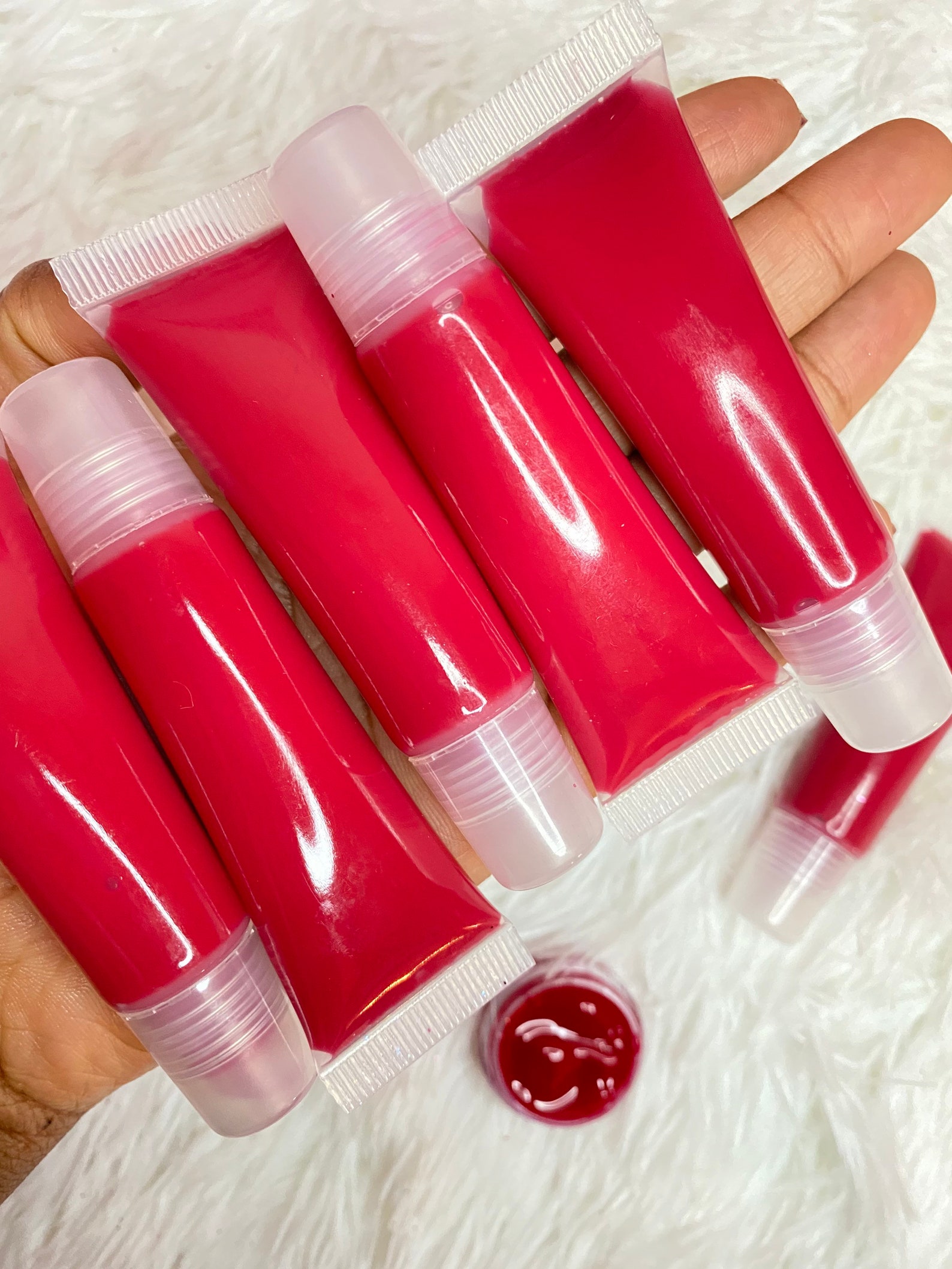 Spiced Candy Apple Lip Gloss Unscented lip gloss Red Lip Etsy