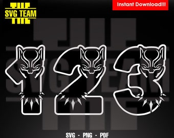 Download Black Panther Birthday Svg Etsy