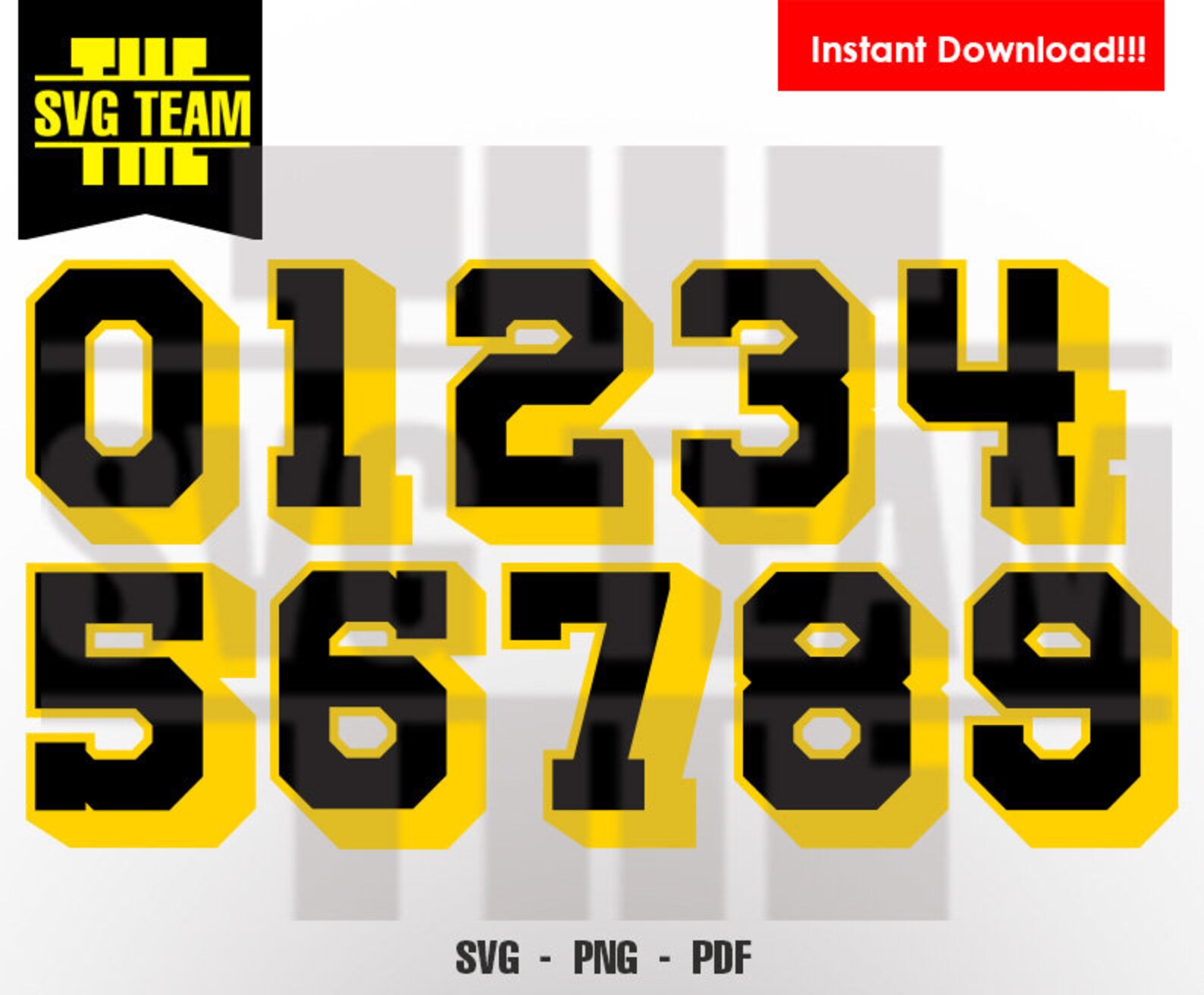 Basketball Numbers Cut Files Commercial Use Instant Etsy