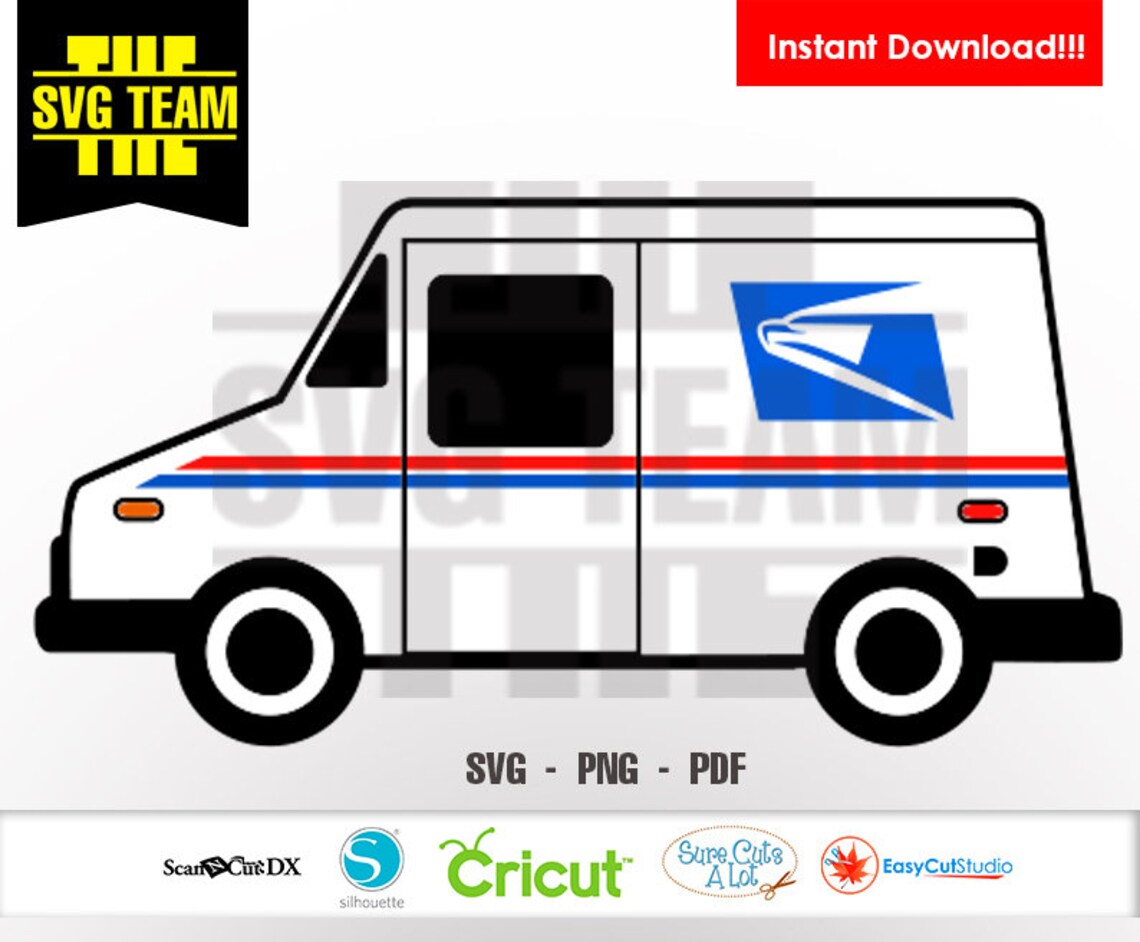 Mail Truck SVG Filepostal Truck Svgpost Office Svg.svg Etsy