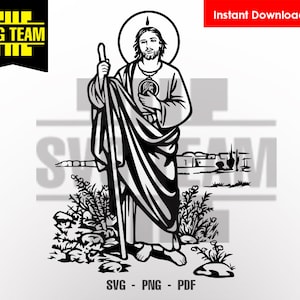 san judas tadeo SVG - PNG - PDF File, t-shirt Svg, svg -Vector art Commercial & Personal Use- Cricut