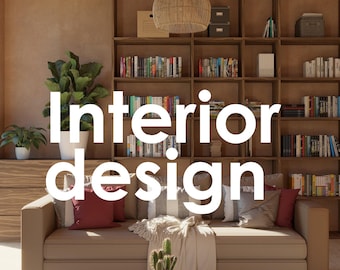 May include: A beige sofa with maroon and gray pillows sits before a large wooden bookshelf filled with books and storage boxes. A round wooden coffee table holds a small cactus and books. A woven pendant light hangs above the living room area.