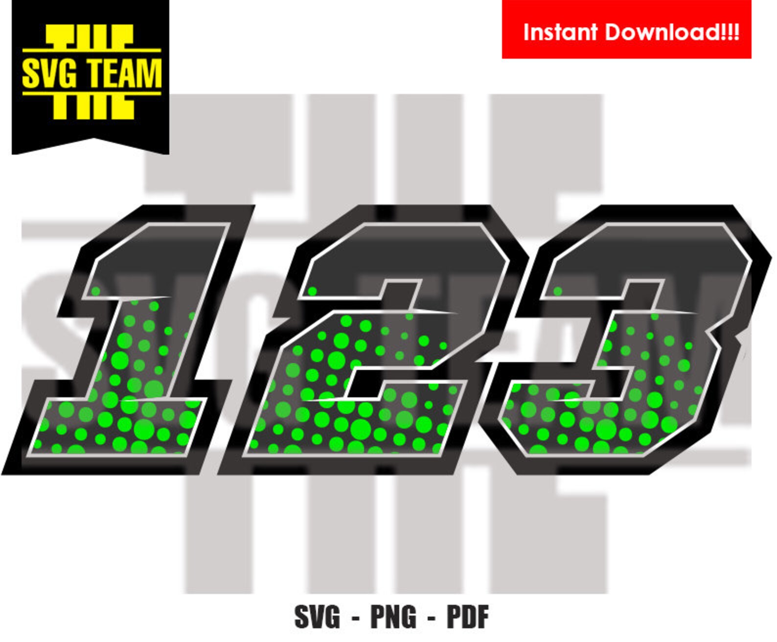 Racing Motorcycle Numbers 0 9 SVG PNG PDF File Etsy