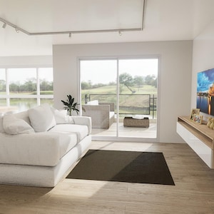 Woonkamerontwerp op maat, verander uw oude woonkamer in een nieuwe woonkamer.  Huisweergave, aangepaste weergavediensten
