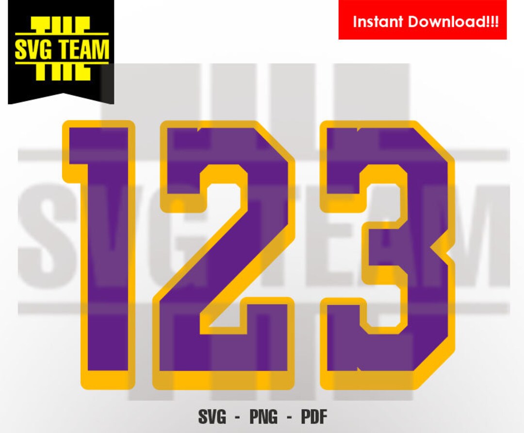 Basketball Inspired Sport Numbers - SVG - PNG - PDF 1 2 3 4 5 6 7 8 9 0 ...