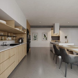 Kitchen Design, Kitchen 3D Rendering, 3D Architectural Rendering ...