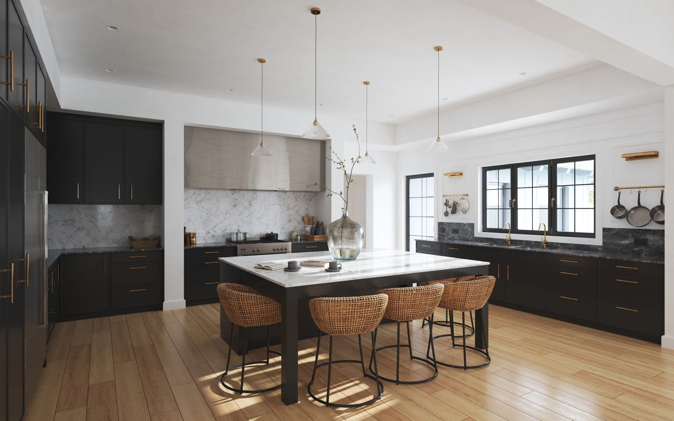Kitchen Designs, Kitchen 3D Rendering, 3D Architectural Rendering ...