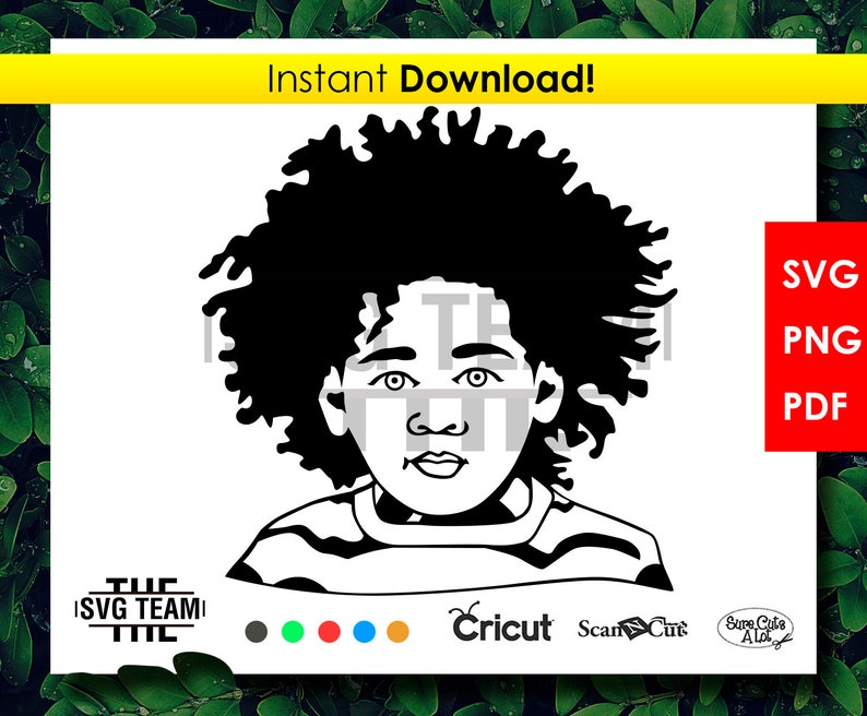 Download Afro Boy SVG PNG PDF File t-shirt Svg svg Vector art | Etsy