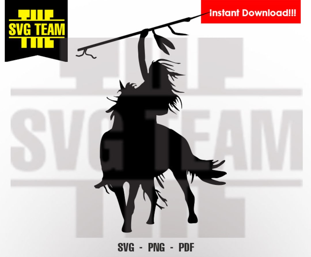 Native American on a Horses Svg, Jingle Dancer Silhouette, Cricut Cut ...
