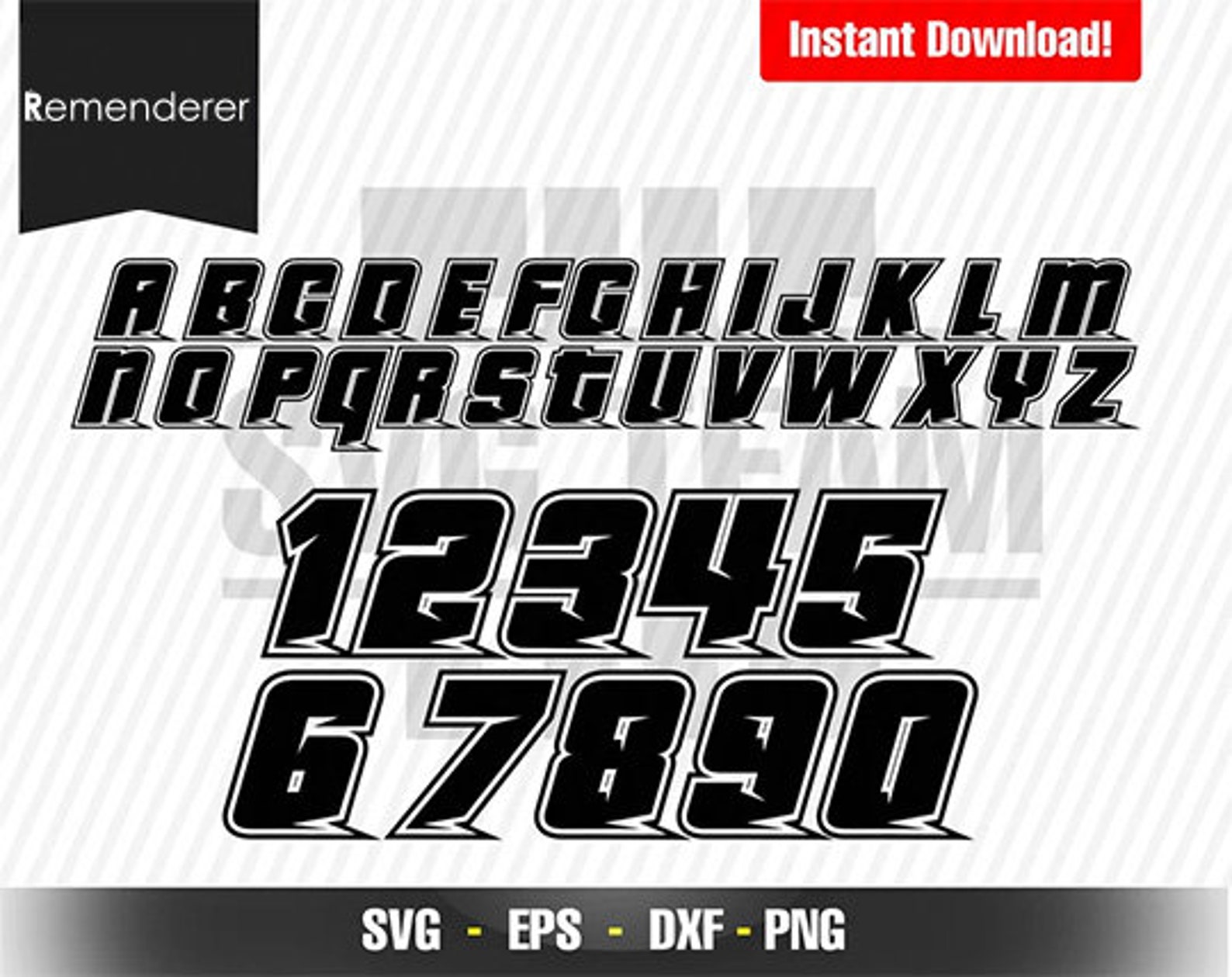 Racing Numbers and Alphabet - Motorcycle - Car Numbers - Monster Truck ...