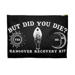 But Did You Die Hangover Recovery Kit / Bachelorette Ouija Board Bridesmaid Survival Party Favor / Witchy Mystical Tarot Wedding Accessories