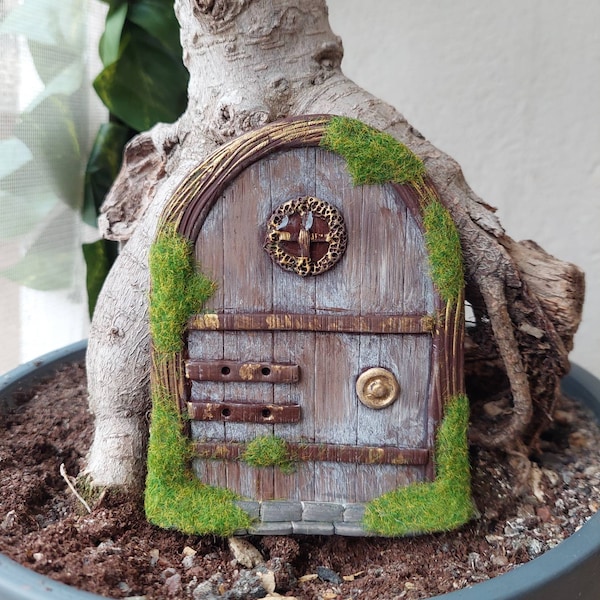 Porte de fée - Porte de fée bois - Fairy door - Décoration d'extérieur - Décoration fée et jardin - Fairy door garden