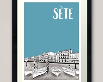 Illustration city of Sète - Little Venice - South of France