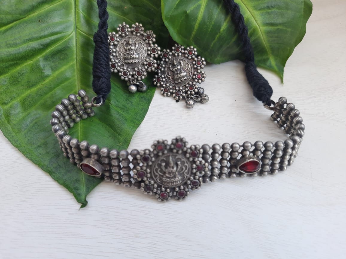 Conjunto de la joyería del templo indio conjunto de collar de Etsy