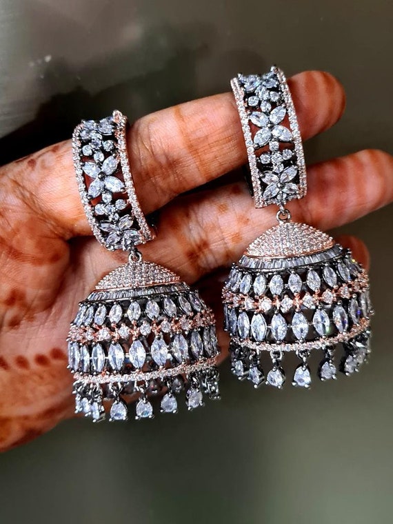 Jhumka Rhinestone Diamond Jhumka