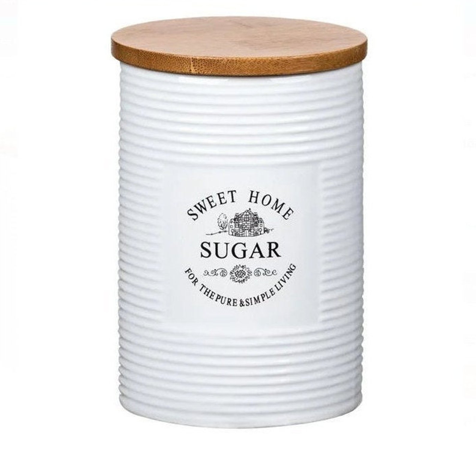 Sugar Jar Vintage Style Sugar Canister Ceramic Sugar Jar Etsy UK