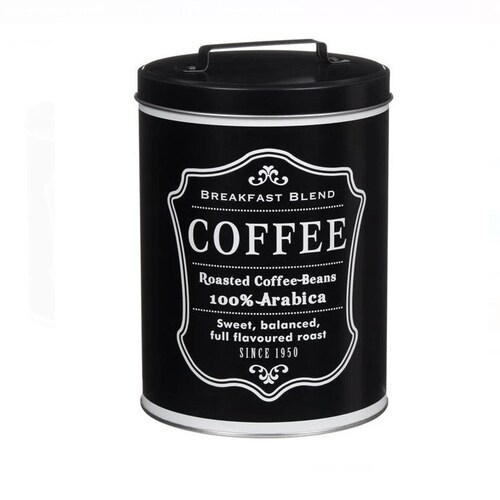 Coffee Canister Coffee Tin Box Vintage Style Coffee Storage Etsy