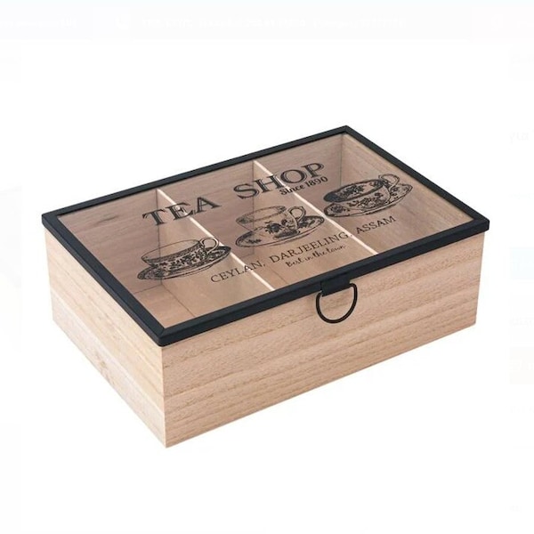 Rustic Tea and Coffee Caddy - Etsy