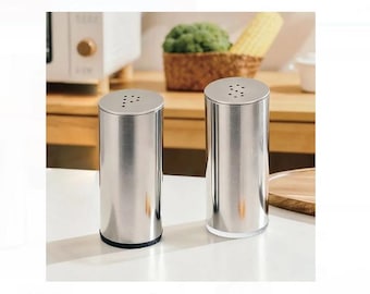 Stainless Steel Salt and Pepper Set, Kitchen Table Decor