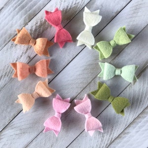 Set of Toddler Hair Bows, Baby Bows, Cute Hair Clips, Baby Headbands, Baby Photo Props