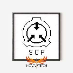 SCP Symbol - Secure Contain Protect - Urban Legends - Geek Subversive Cross Stitch Pattern