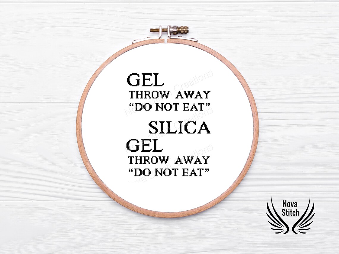Silica Gel Throw away Do Not Eat Gel Packet Subversive Etsy