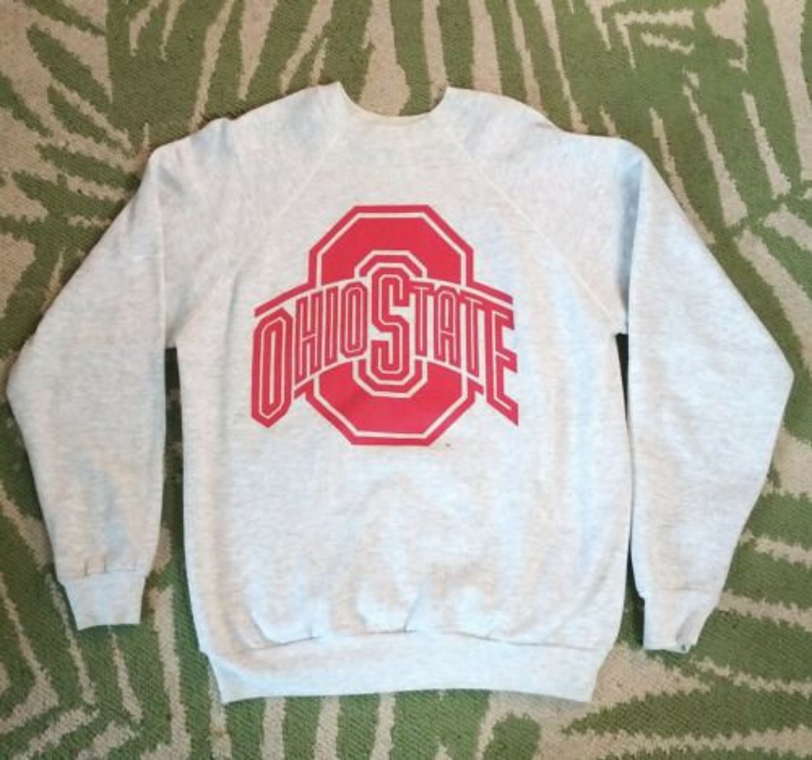 Vintage Ohio State Buckeyes Block O Gray Sweatshirt 1970s | Etsy