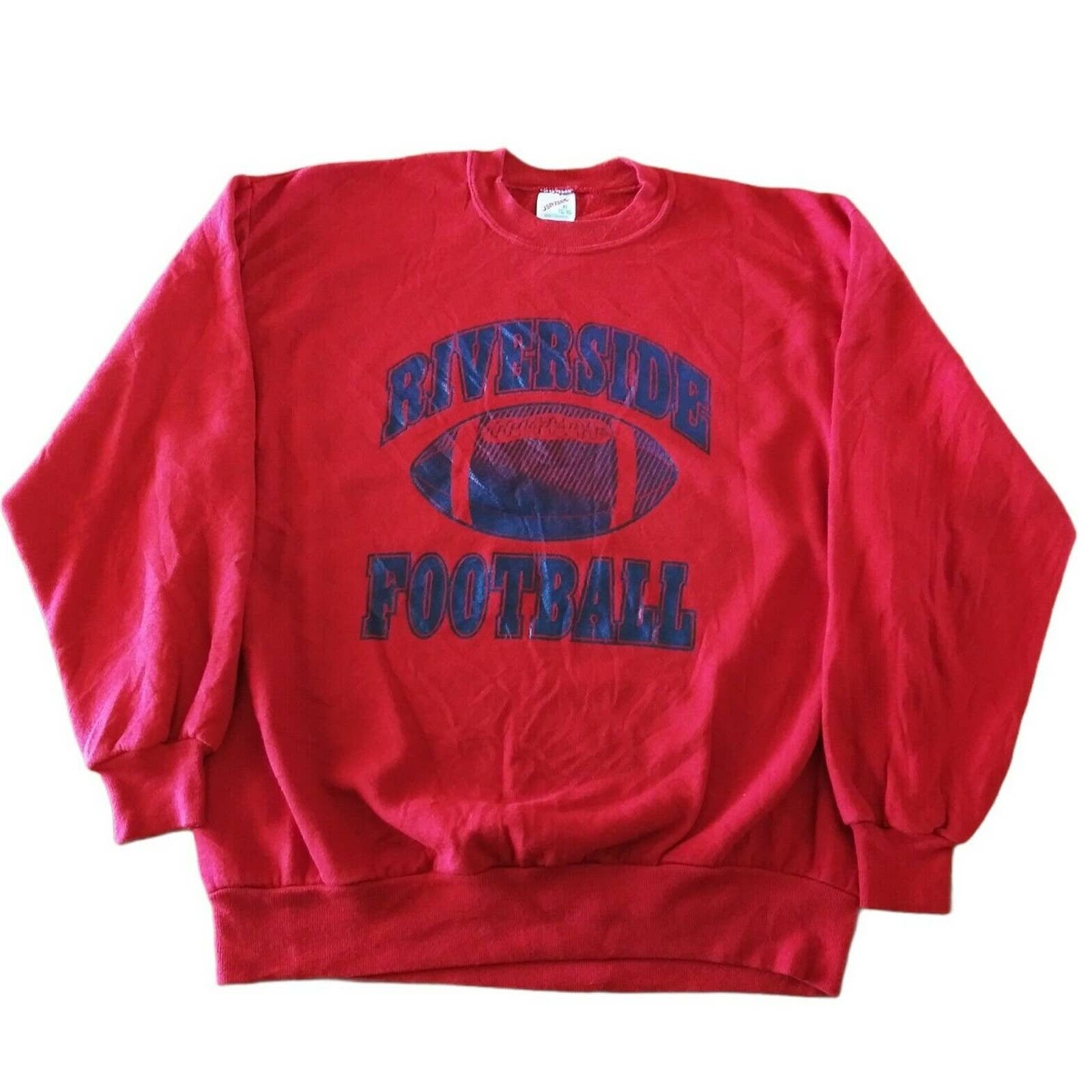 Vintage Riverside Football Sweatshirt Crewneck Red XL Pullover | Etsy