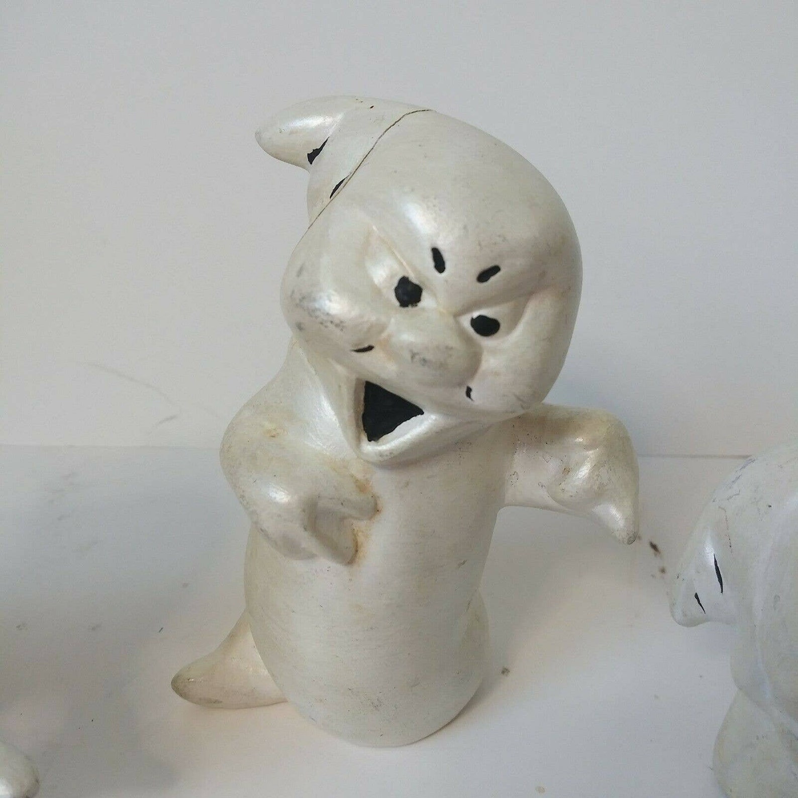 Vintage Ceramic Ghosts White Halloween Decor Spooky Hand Etsy