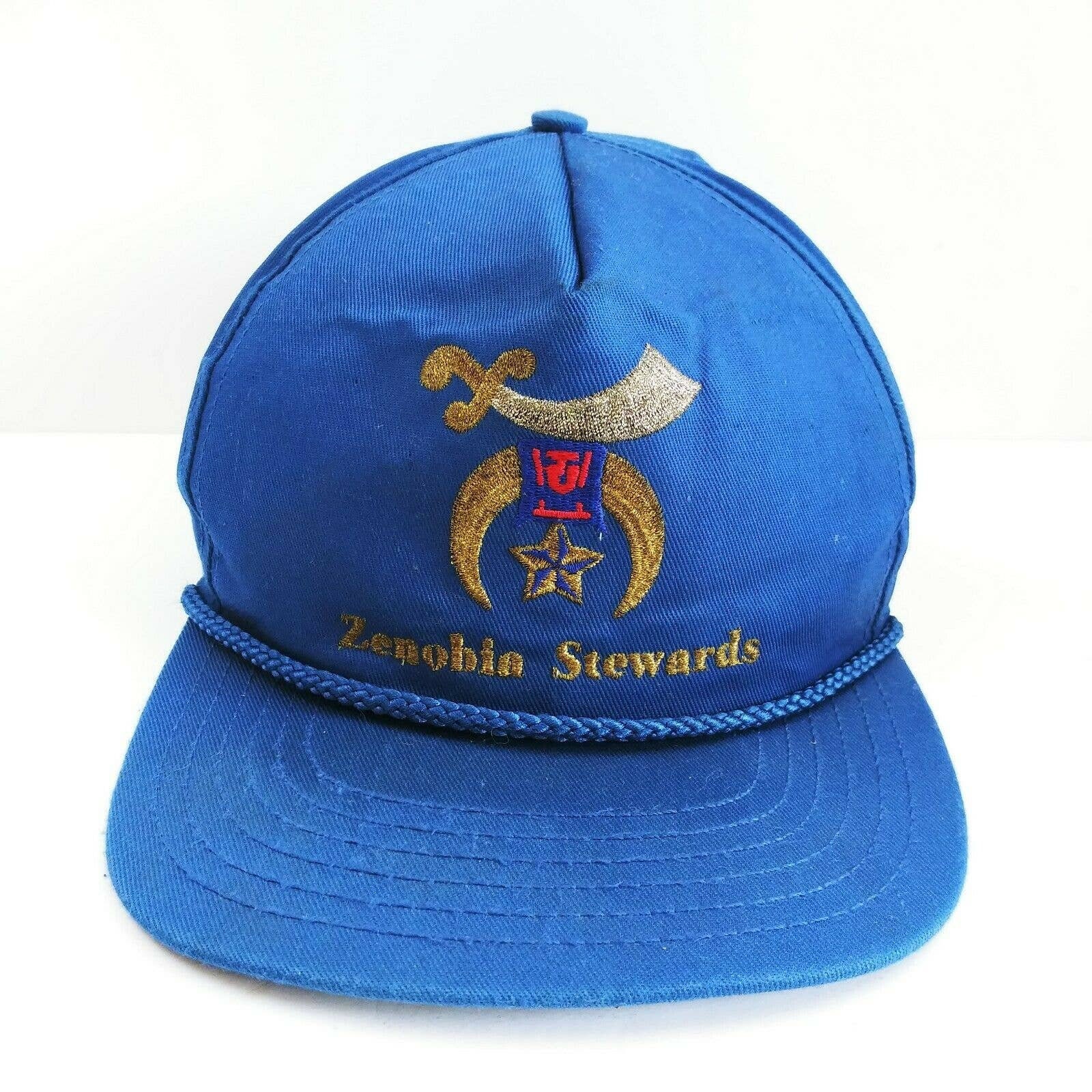 Vintage Shriners Snapback Hat Cap Zenobia Stewards Brodé bleu Etsy Canada