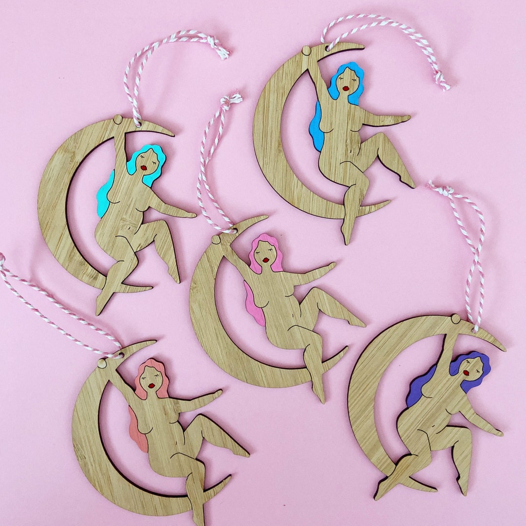 Hand Painted Bamboo Ornament Etsy