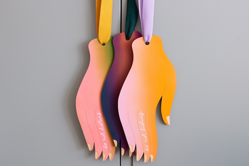 Hand-painted Do Not Disturb Sign image 1