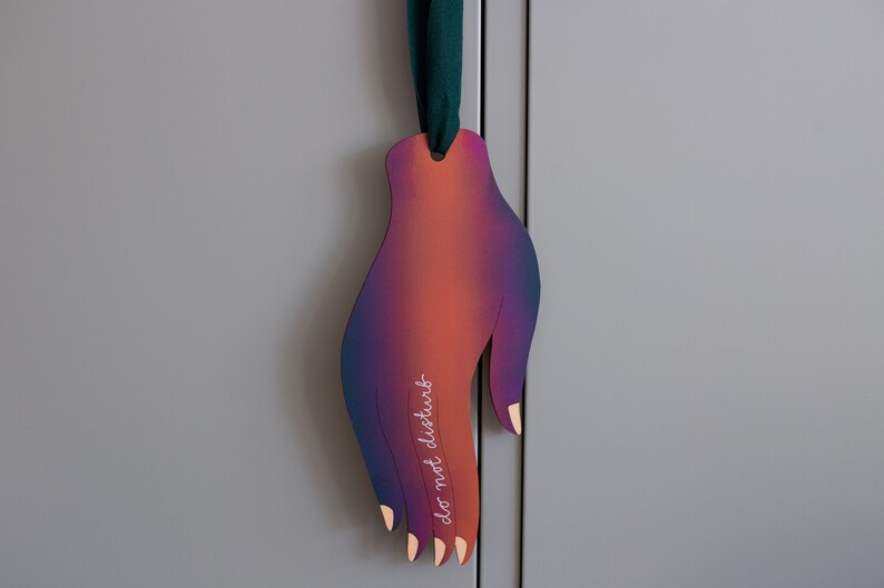 Hand-painted Do Not Disturb Sign image 7