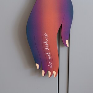 Hand-painted Do Not Disturb Sign image 8