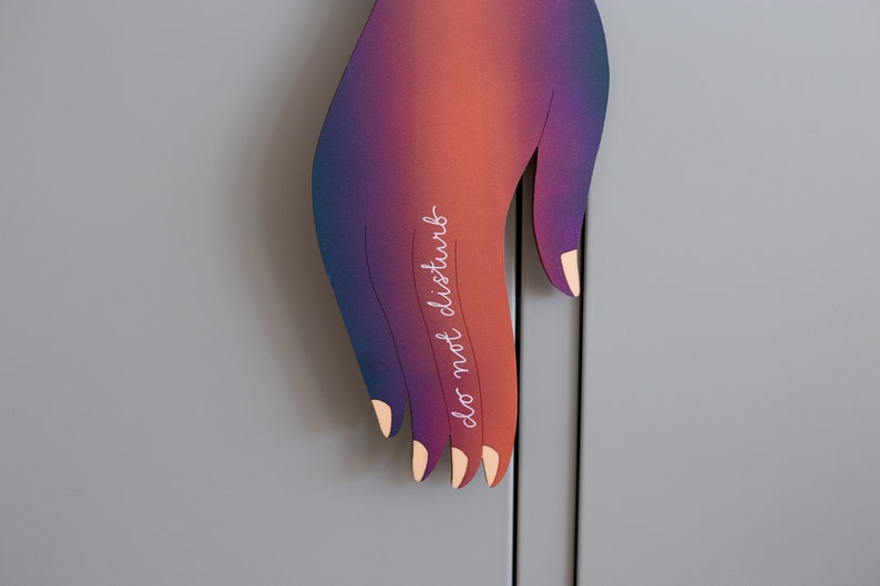 Hand-painted Do Not Disturb Sign image 8