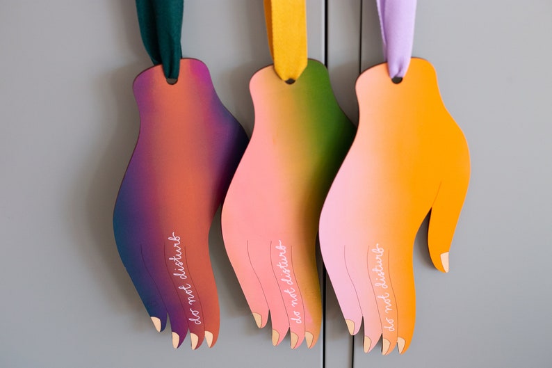 Hand-painted Do Not Disturb Sign image 9