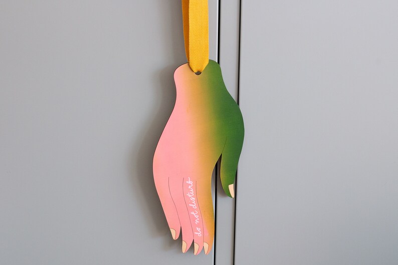 Hand-painted Do Not Disturb Sign image 6