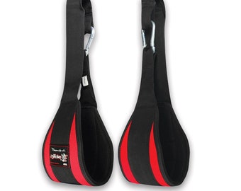Ab Straps for Pull Up Bar - Pull Up Straps & Hanging Ab Straps for Core Workouts - Hanging Straps and Ab Hanger for Leg Raises, Knee Ups