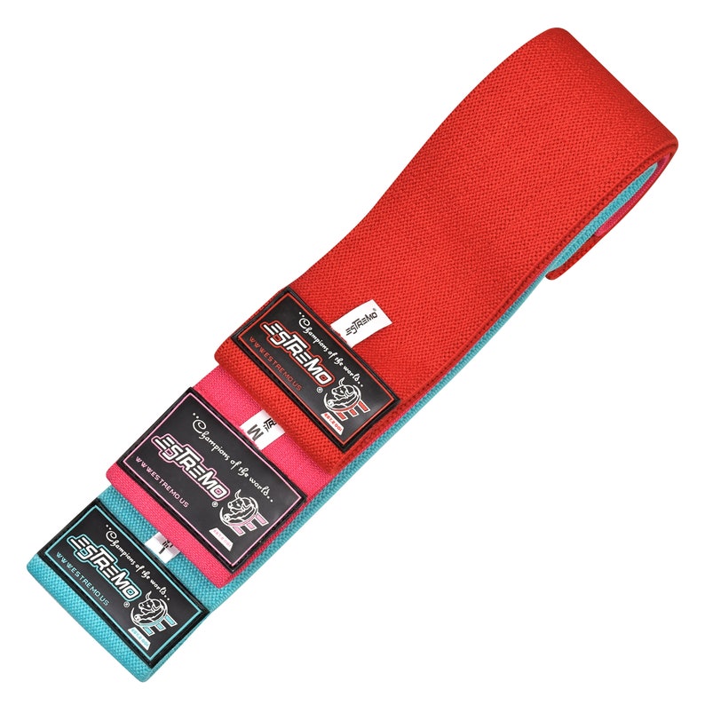 Non-Slip Super Heavy Gym Training Bands - Exercise Resistance Bands for Full-Body Workout Hip Circle Strength Training bild 6