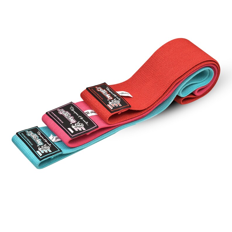 Non-Slip Super Heavy Gym Training Bands - Exercise Resistance Bands for Full-Body Workout Hip Circle Strength Training bild 4