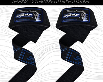 Weight Lifting Wrist Straps - Comfortable & Durable Gym Training Wraps for Powerlifting, Weightlifting