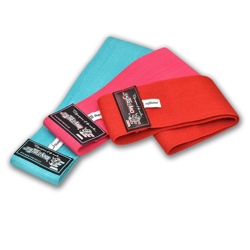 Non-Slip Super Heavy Gym Training Bands - Exercise Resistance Bands for Full-Body Workout Hip Circle Strength Training bild 7