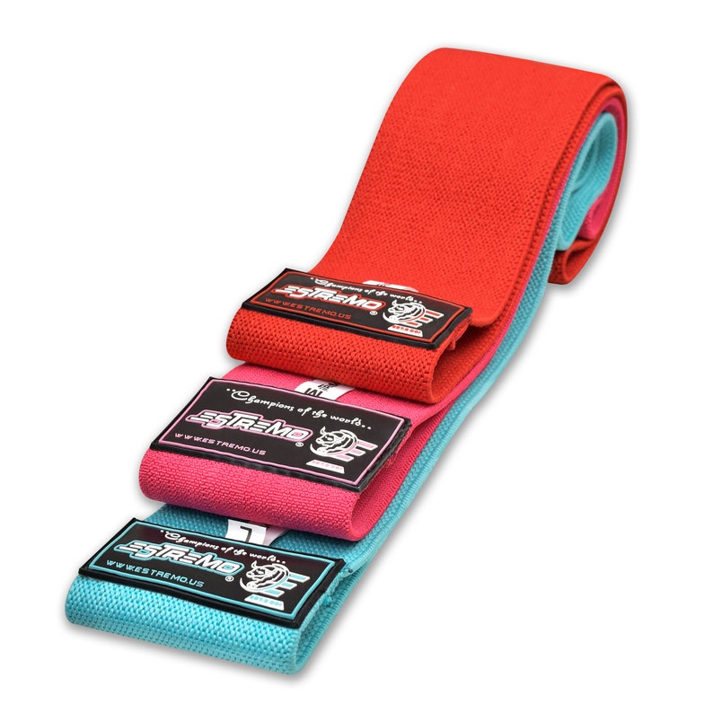 Non-Slip Super Heavy Gym Training Bands - Exercise Resistance Bands for Full-Body Workout Hip Circle Strength Training bild 5