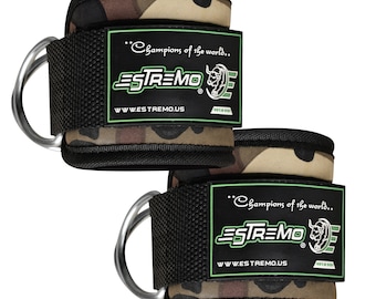 Ankle Straps for Cable Machines - for Glute & Leg Workouts Ankle Cuffs
