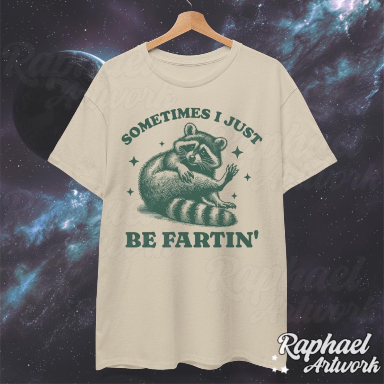 Funny Racoon Farting Shirt, Smart Fella 90s Graphic Tee, Fart Joke ...